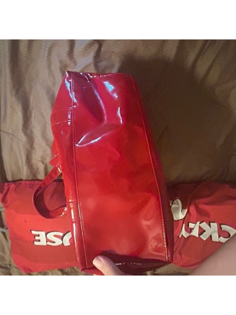 Victoria secret tote bag patent bag - Picture 9 of 11